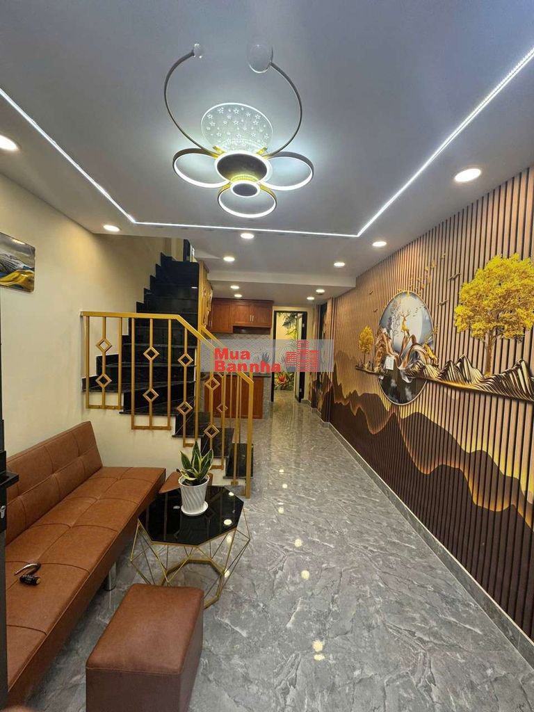 Nhà mới full nội thất 2 mặt tiền hẻm xe hơi đs p16 dt 3.1x10m 1 lầu