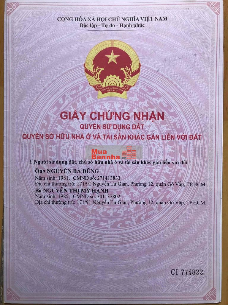 Bán nhà mặt tiền đường Huỳnh Văn Nghệ