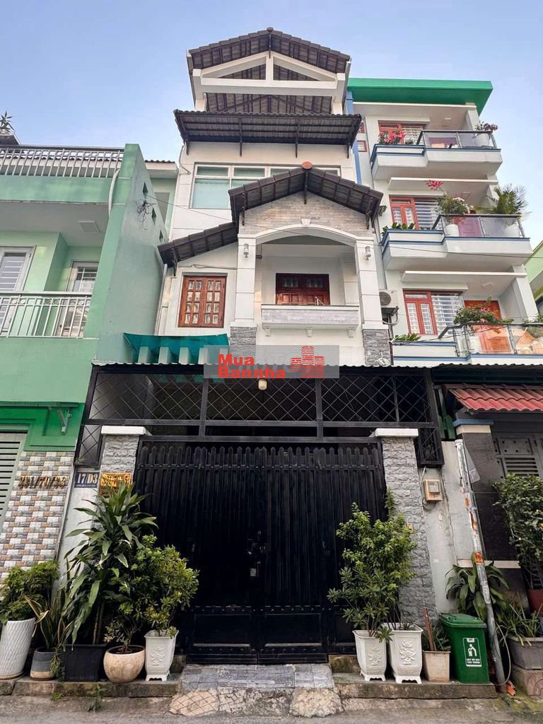 Bán nhà khu 10ha, 5x20.xd trệt 4 lầu. .nhà mới đẹp. Hoàn công đầy đủ.