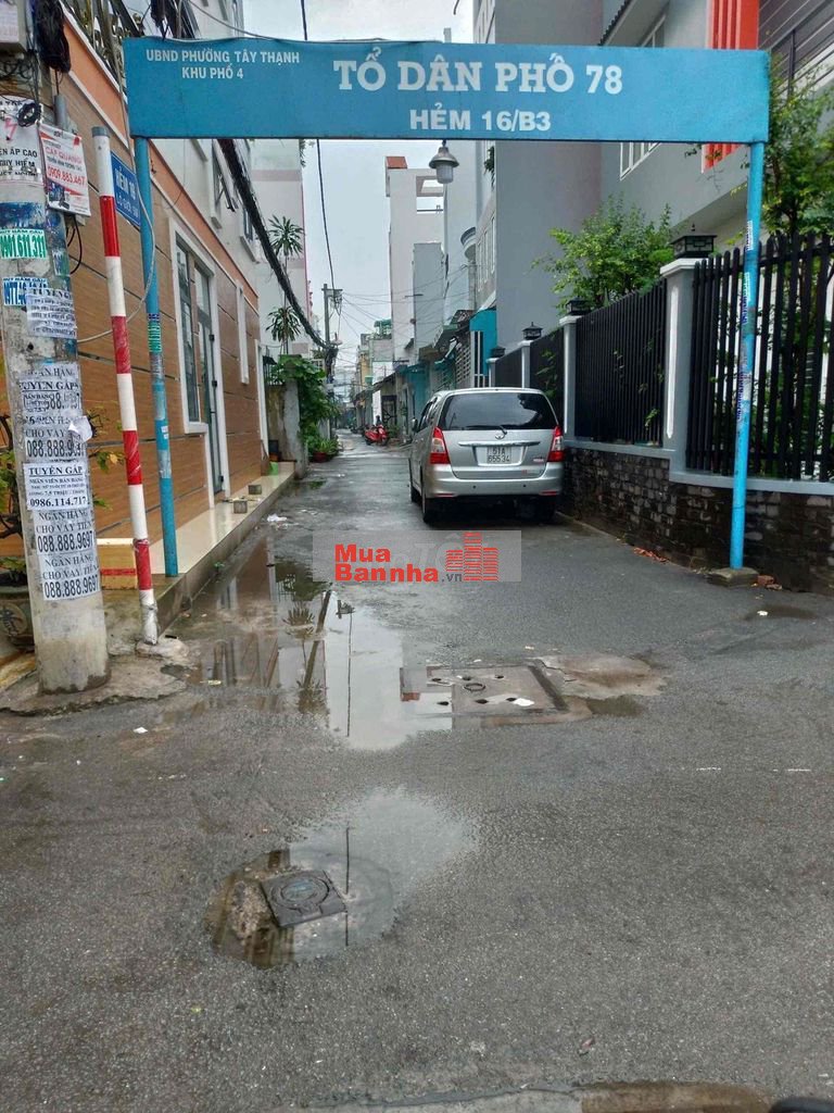 Bán hẻm auto Tây Thạnh Q Tân Phú