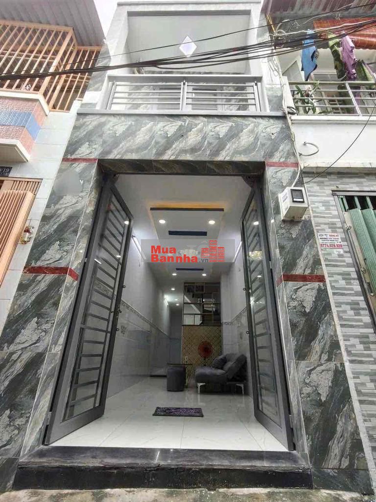 🟢 Nhà bán trệt,lầu 30,5m2(2,6 x 11)-2 pn,2Wc hẻm 314 Âu Dương Lân P3Q8