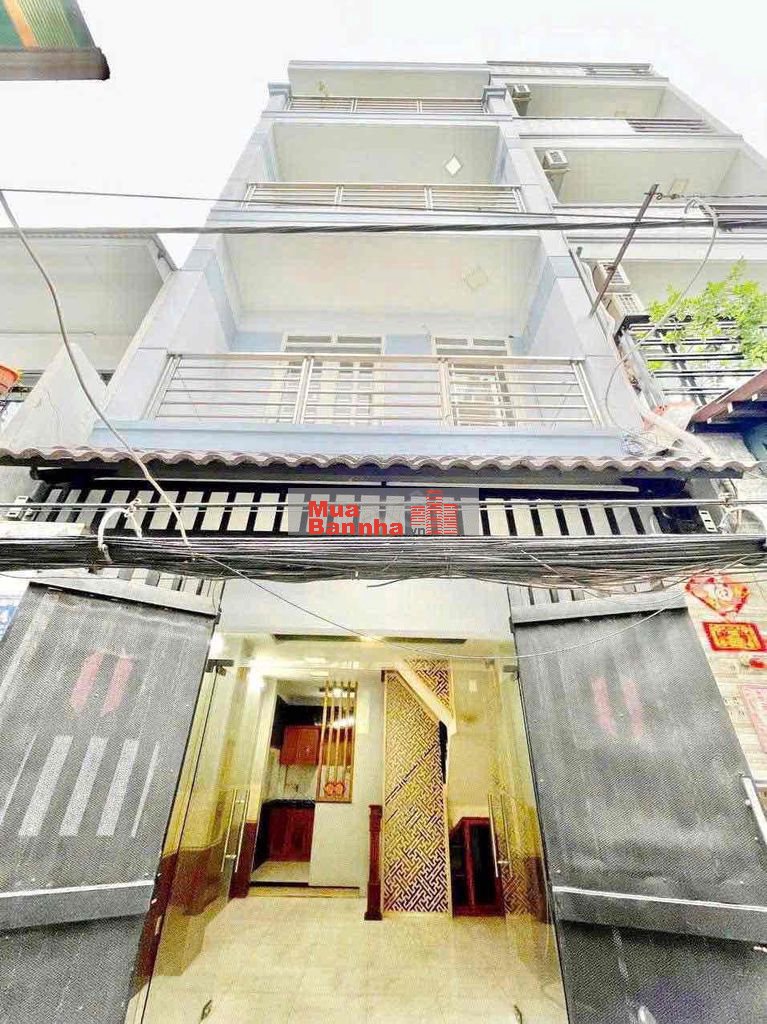 Bán nhà 4 tầng hẻm thẳng 1/ Bùi Minh Trực P5. Q8 gần chợ Bùi Minh Trưc