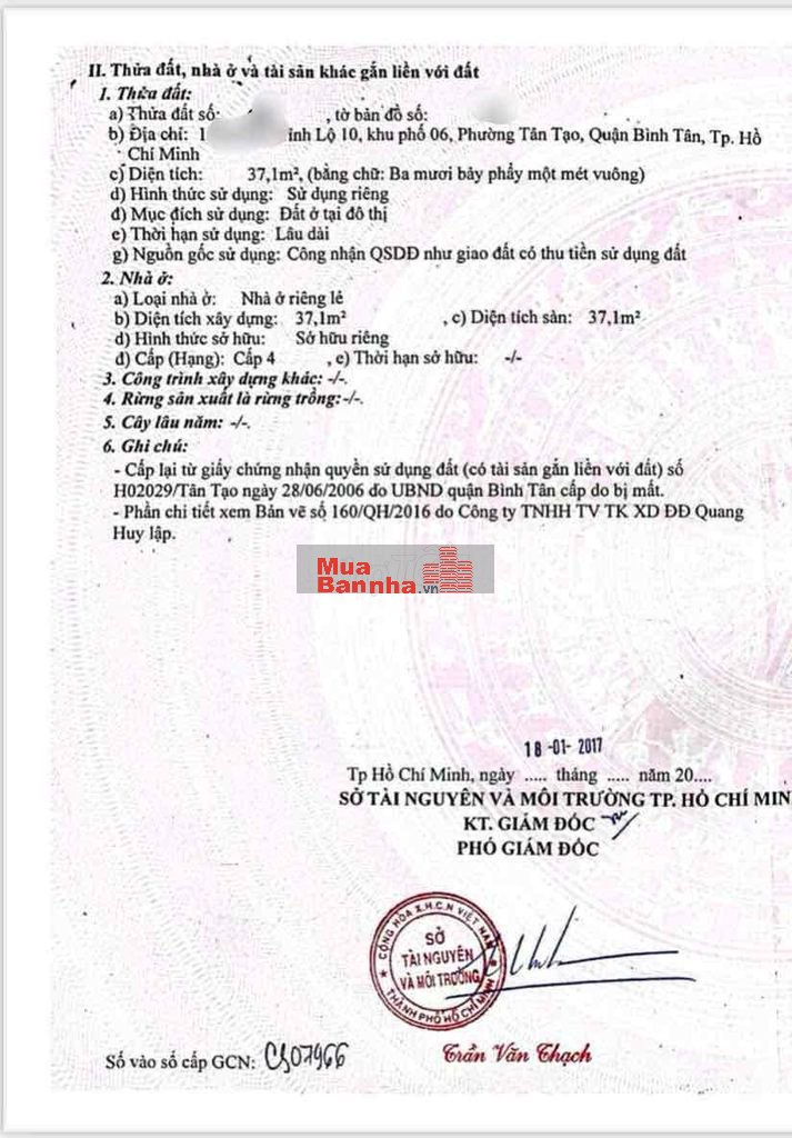 Nhà Bán 4x9,5m Cấp 4 Hẻm 5m