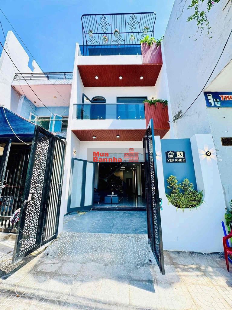 nhà 3 tầng mặt tiền đường YÊN KHÊ, Cách biển 100mét