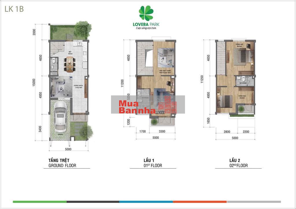 Nhà phố 1 trệt 2 lầu Lovera Park - Hoàn thiên bên ngoài - Giá 6,7 tỷ