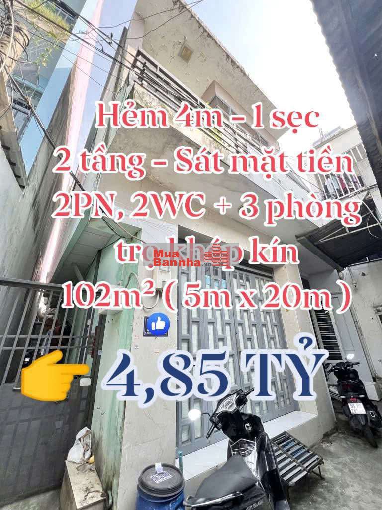 Bán nhà Bình Tân, Hẻm 4m, Sát mặt tiền, 1 sẹc Lê Đình Cẩn - 391