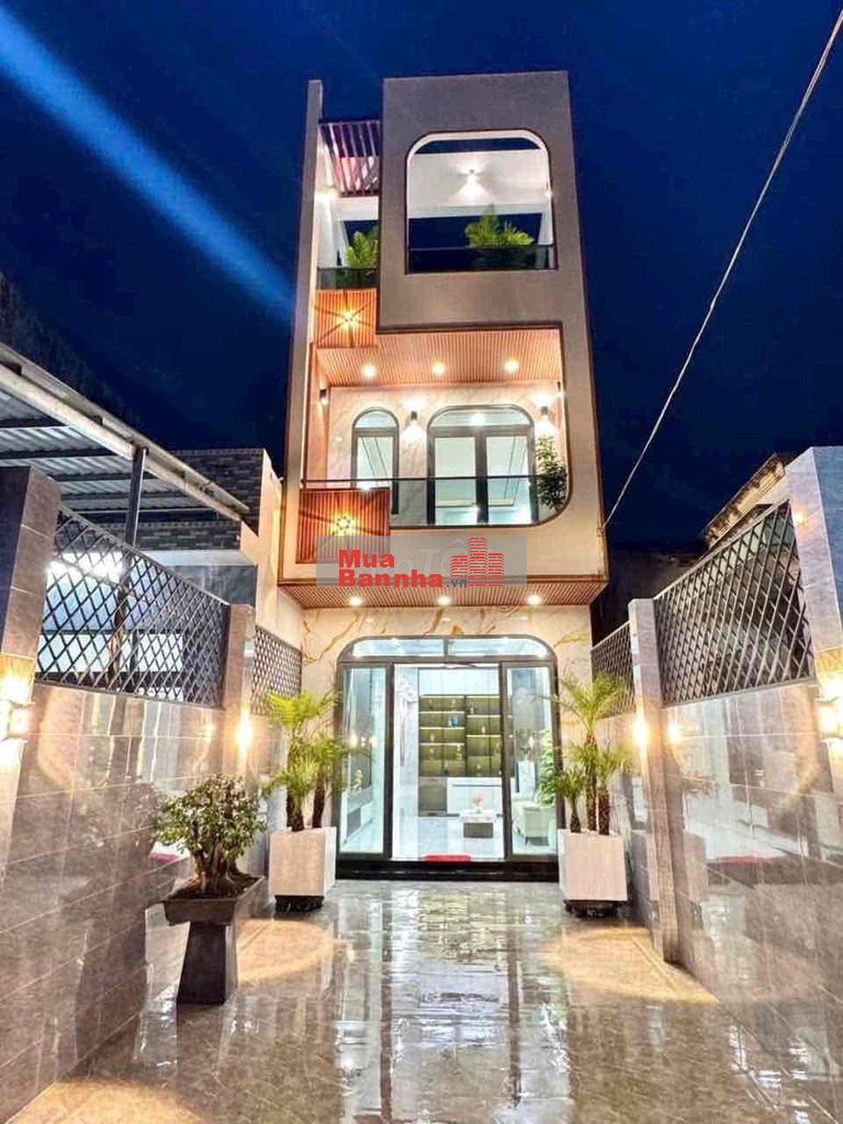 Bán Nhà Mới 100% Mặt Tiền Lê Văn Lâm P3 Tp Tân An Đối Diện BV Đa Khoa