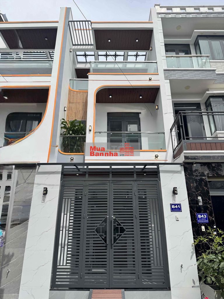 Nhà Mới Xây sổ hồng riêng, 2 lầu, 3phòng ngủ, sân thượng trước,