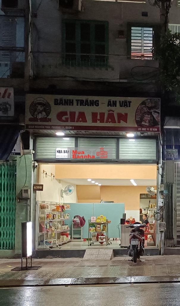 CẦN BÁN NHÀ MẶT TIỀN 639B NGUYỄN TRÃI, QUẬN 5