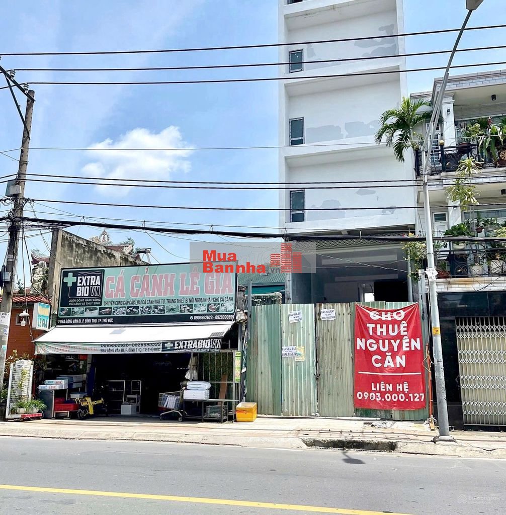 BÁN RẺ HƠN ĐỊNH GIÁ-109M2-NGANG 5.45M-VUÔNG-MẶT TIỀN ĐẶNG VĂN BI