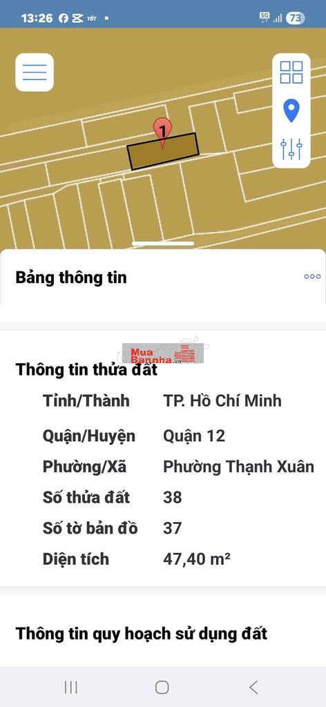 BÁN NHÀ 1 SẸC ĐƯỜNG THẠNH XUÂN 22