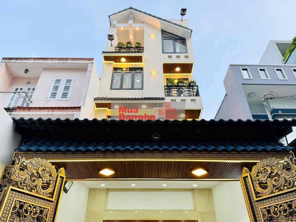 Nhà 1 trệt 4 lầu - Đẹp từng chi tiêt- NT gỗ - Hẻm oto . Giá 13 tỷ 5..