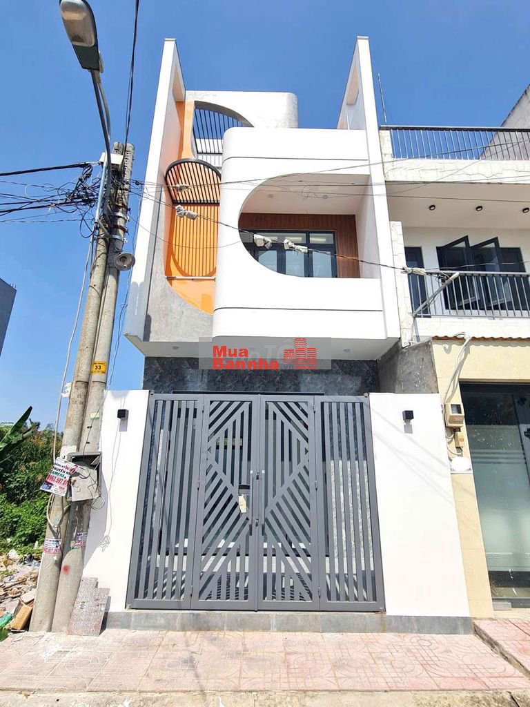 Bán Nhà mới 100%, 3PN, 3WC, Trệt 2 Lầu, đường 9m, KDC Đ. Long Thuận