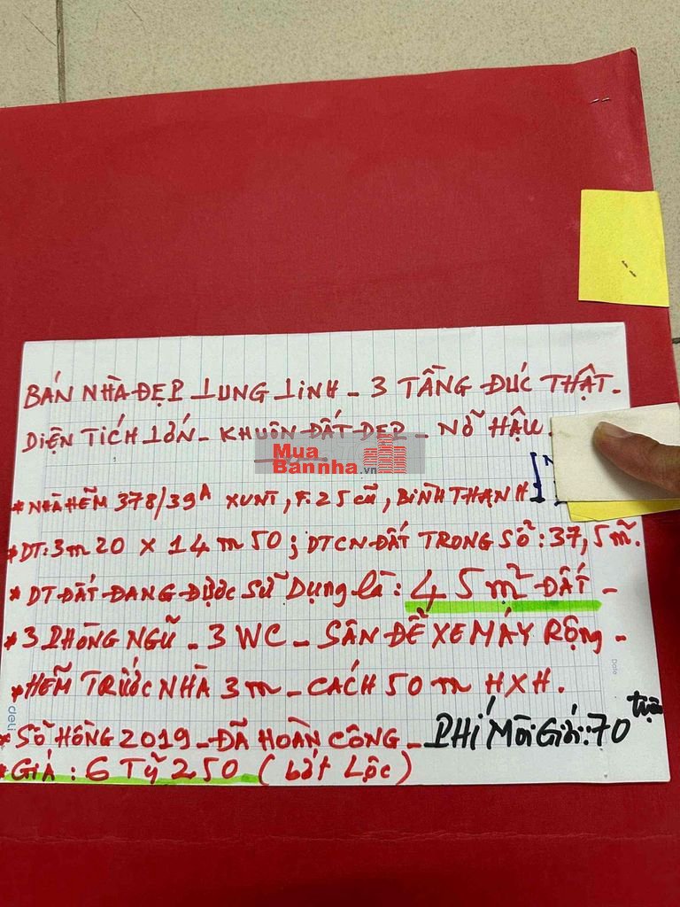 BÁN NHÀ ĐẸP LUNG LINH, 3 TẦNG ĐÚC THẬT. DIỆN TÍCH LỚN KHUÔN ĐẤT ĐẸP.