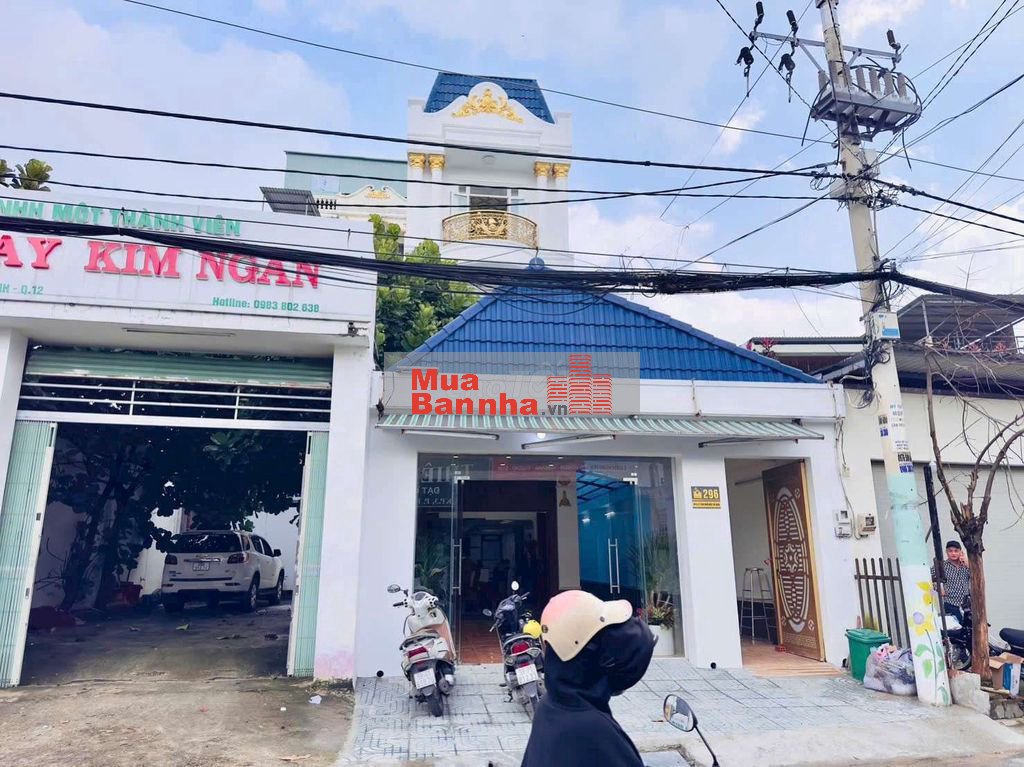 Biệt thự 3 tầng mặt tiền + Kho xưởng 6.5x50m Hiệp thành 13