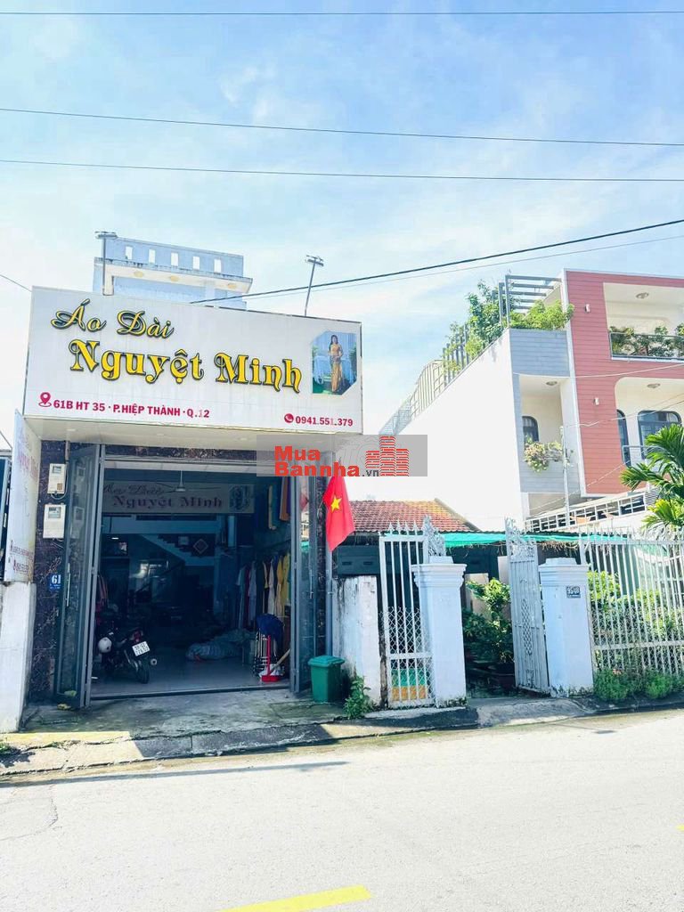 Nhà phố 4m Nở hậu 5,2m x 26m. 110m2 Mặt tiền Đường Hiệp Thành 35