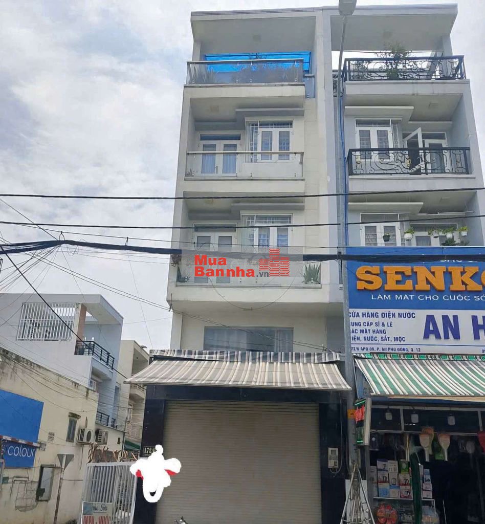 NHÀ 4 TẦNG MẶT TIỀN KINH DOANH CĂN GÓC-AN PHÚ ĐÔNG 09 SÁT GÒ VẤP