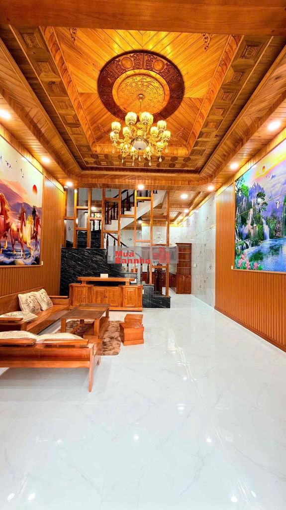 Nhà Thuận An 1 Trệt 2 Lầu Đúc 3 Tấm 4pn Sân Ô Tô Tặng full Nội Thất.