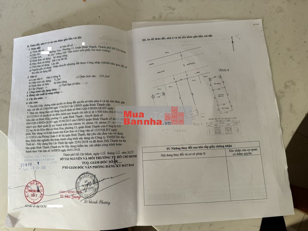 Bán nhà 4T sát ĐH Văn Lang, Đặng Thùy Trâm,P13, BT 5x17m Giá 12,8 tỷ