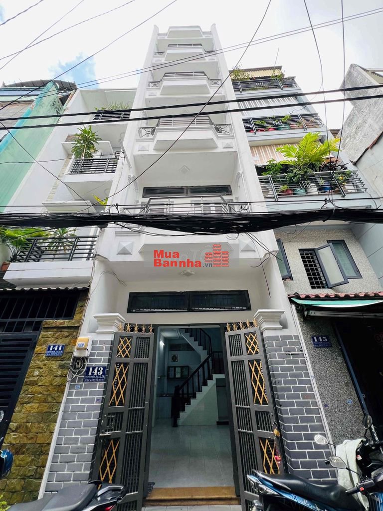 BÁN NHÀ HẺM XE HƠI BẮC HẢI DT 3.5 x 10m 35m2 6 TẦNG GIÁ 8.3 TỶ TL