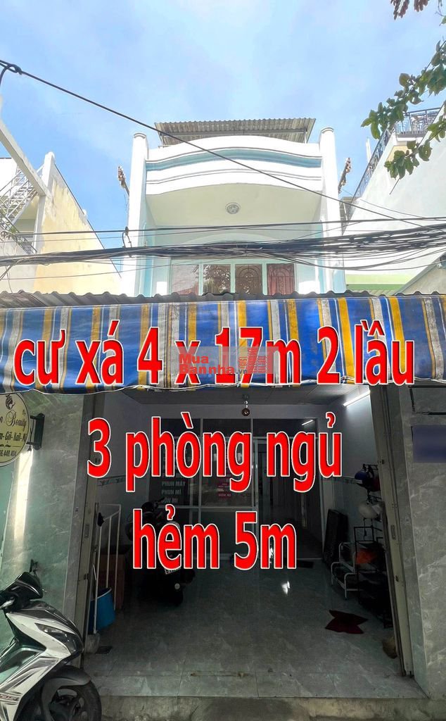 CƯ XÁ 4X17M HẺM XH 5M THÔNG LẠC LONG QUÂN