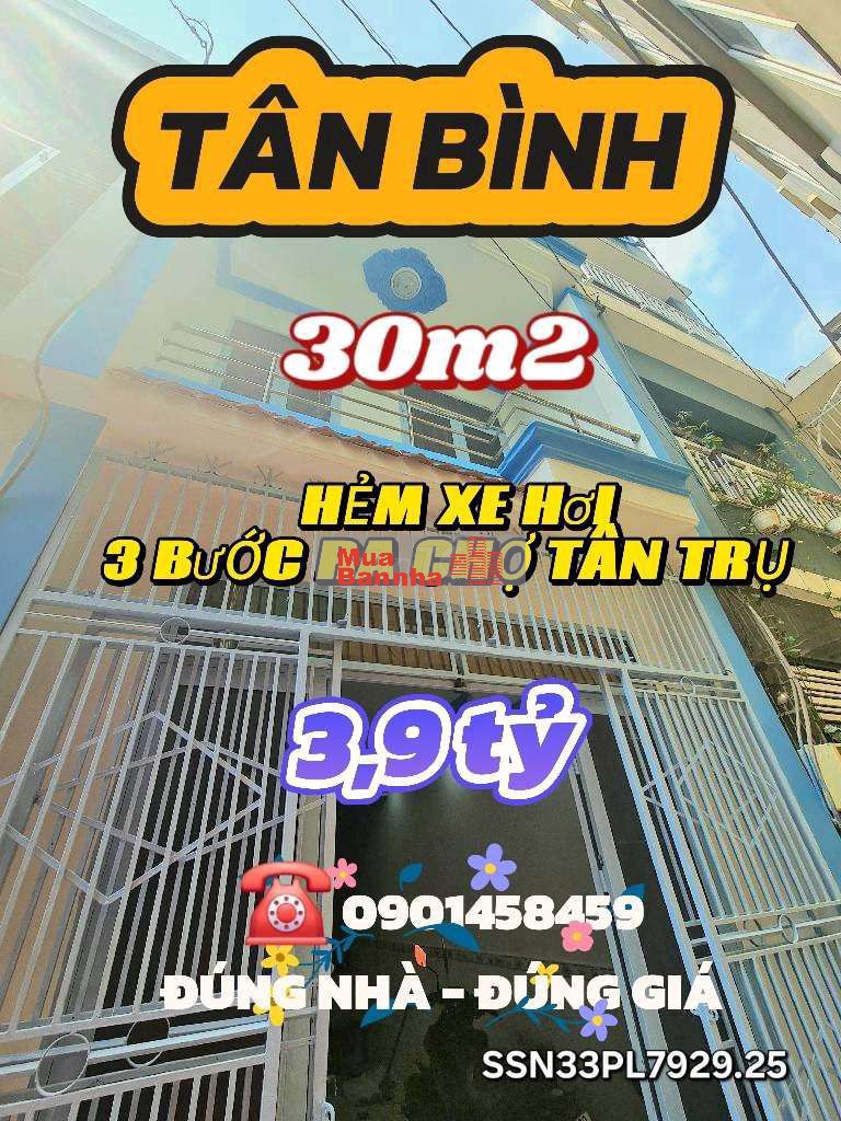 🔥2 TẦNG - HẺM XE HƠI ĐỖ CỬA - 30M2 - NGUYỄN SỸ SÁCH - NHỈNH 3.X TỶ🔥