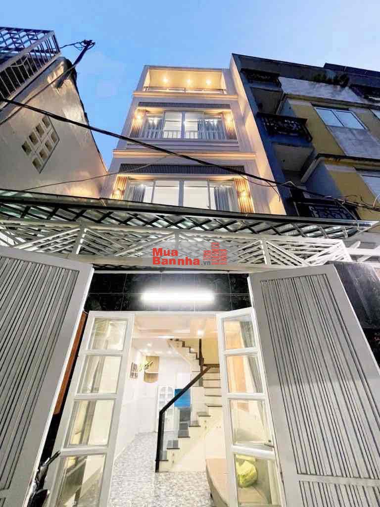 30M RA MẶT TIỀN PHAN VĂN TRỊ-B.THẠNH- 4 TẦNG BTCT- 5PN- SỔ ĐẸP- 6.8T