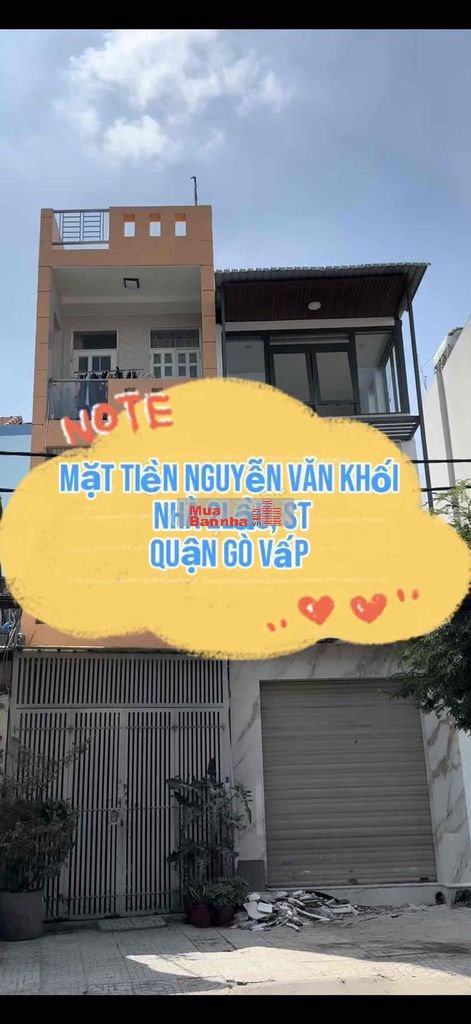 🌈 NHÀ 2LẦU MT ĐƯỜNG NGUYỄN VĂN KHỐI,P8, QUẬN-GV