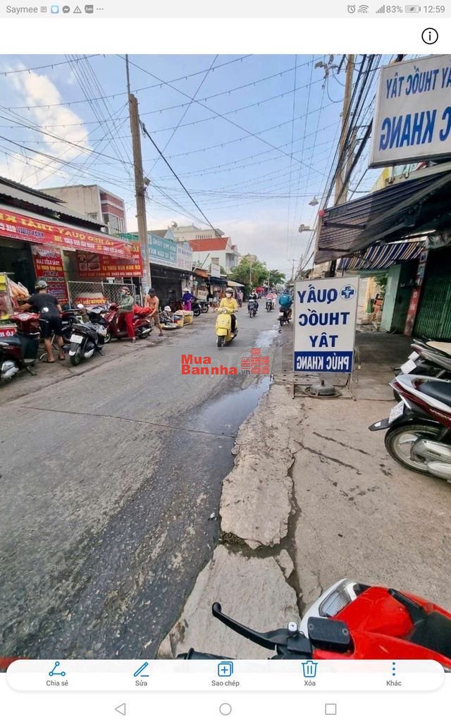 BÁN NHÀ CẤP 4 104M2 MẶT TIỀN DT826C CÁCH CẦU GẠCH DƠI 150M GIÁP NHÀ BÈ