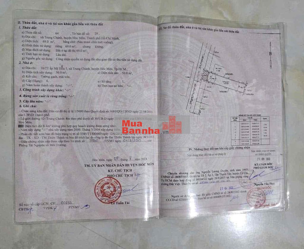 chu cần bán nhà nát mặt tiền thương mãi gần chơ trung chanh