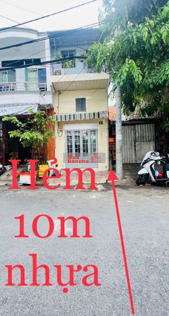 Cần bán gấp căn nhà 3 tấm MTKD đường nhựa 10m gần Trường học.