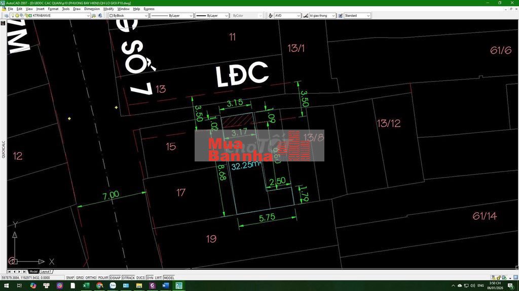 BÁN NHÀ KHU VIP BÀU CÁT P.10 TB 1 CĂN RA MẶT TIỀN NỞ HẬU 5.6M 4.7T