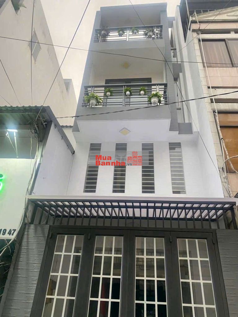 >10 tỷ Hẻm nhựa 8m 543 Nguyễn Đình Chiểu dtsd 120m XD 4 tầng mới đẹp