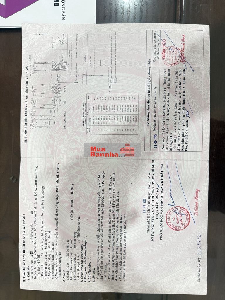 Nhà mặt tiền 68 Kênh Nước Đen P.BHH.A-Q.Bình Tân (55M2) 5 Lầu.