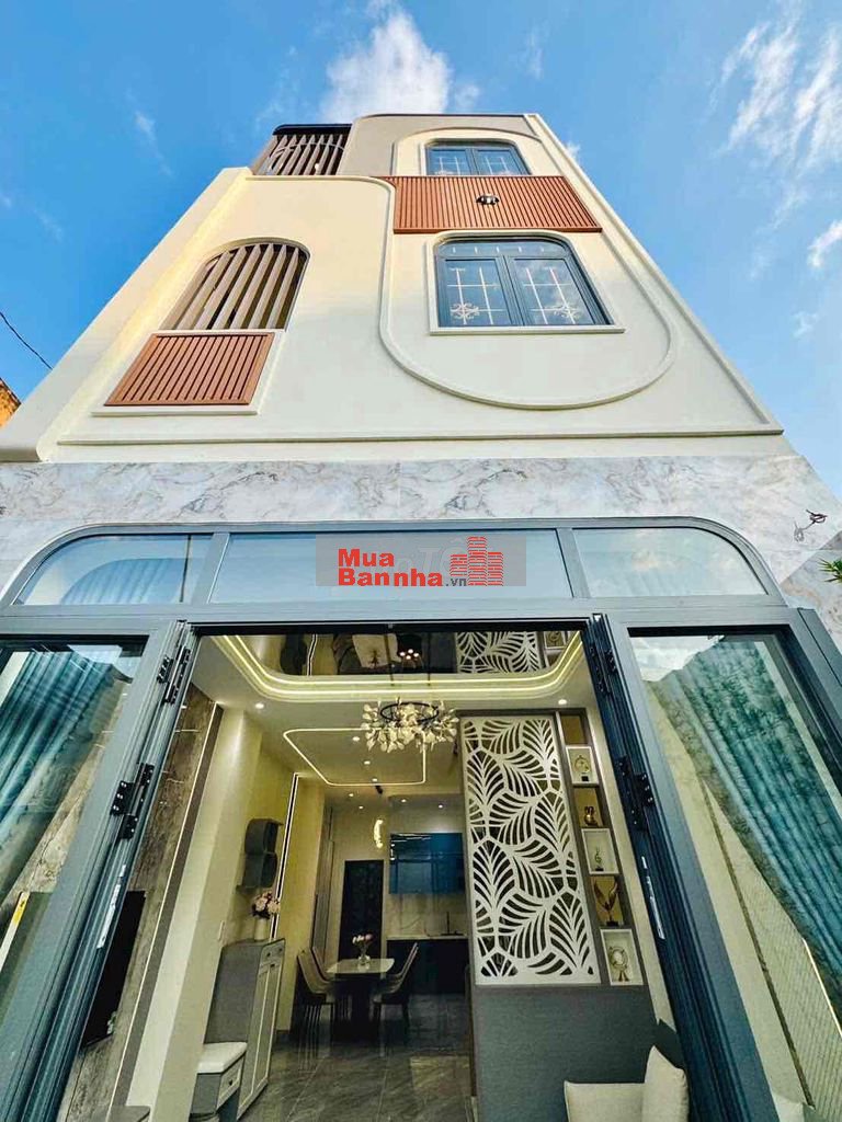 NHÀ GÒ VẤP HẺM XE HƠI, 56m2 Xây mới 3 Tầng, 3Pn + sân thượng, 4wc