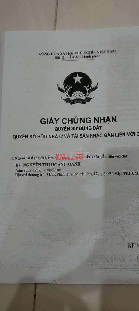 Nhà bán chính chủ