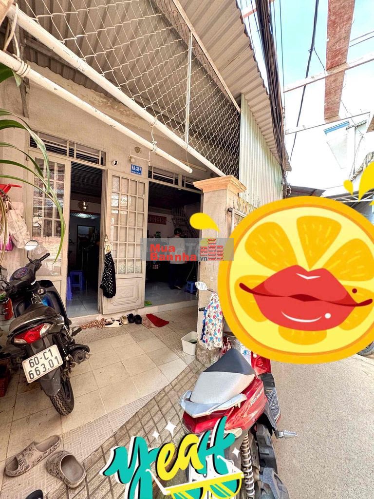 Chủ nhà gởi bán nhà cấp 4 gác lửng bửu hoà,3PN,sổ riêng,thổ cư 100%