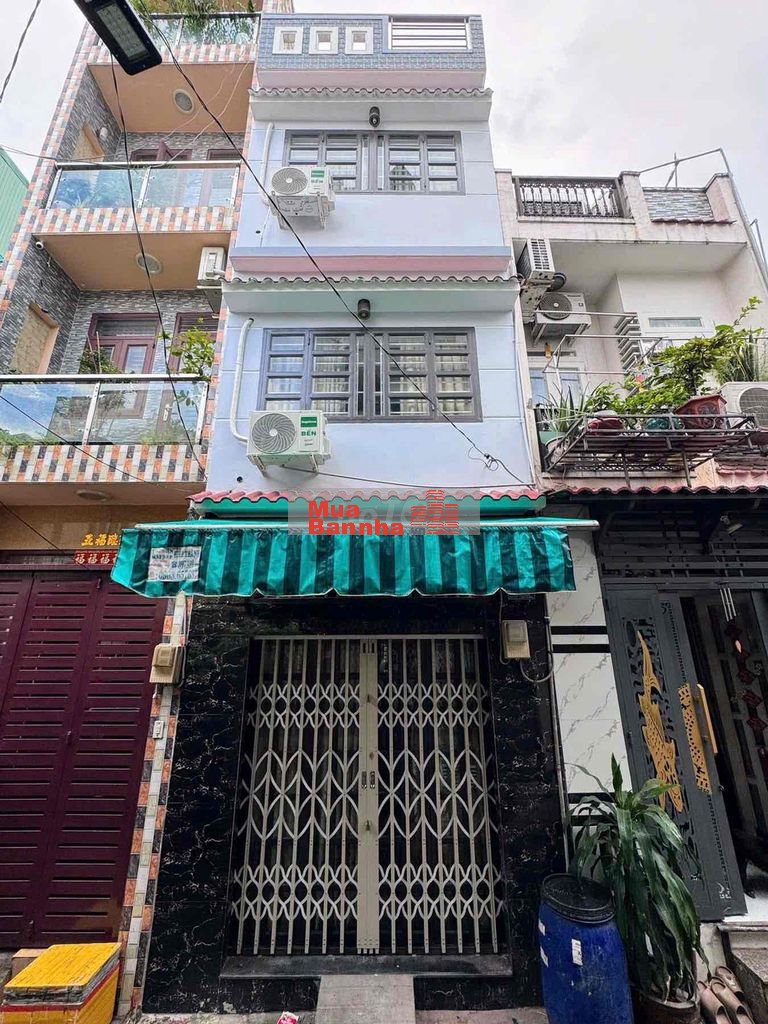 Nhà 3x8m 3Tấm ST (3PN 3WC) Hẻm Ôtô. Tân Hoà Đông