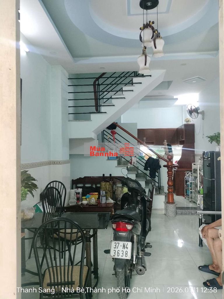 Bán Nhà Đồng Sở Hữu 1 Trệt 2 Lầu 4x11m Uỷ Quyền Công Chứng