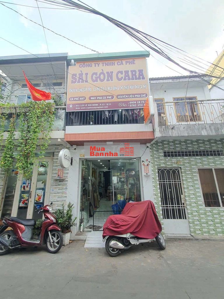 hẻm 351 lê đại hành 8m + nhà đẹp