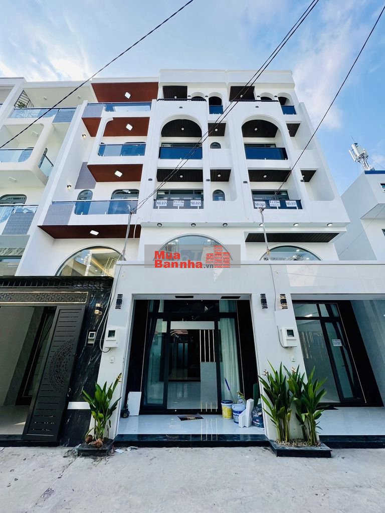 Dãy Nhà Cao Cấp Đường Tân Hòa Đông Giáp Tân Phú 85m2 x 5 Tầng 8,4 Tỷ