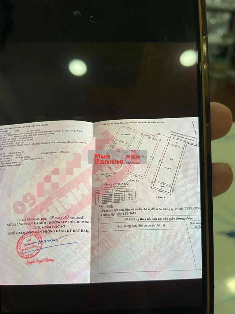 BÁN NHÀ MẶT TIỀN ĐƯỜNG TRẦN QUANG NGHỊ -, QUẬN 8 - ĐƯỜNG XE TẢI