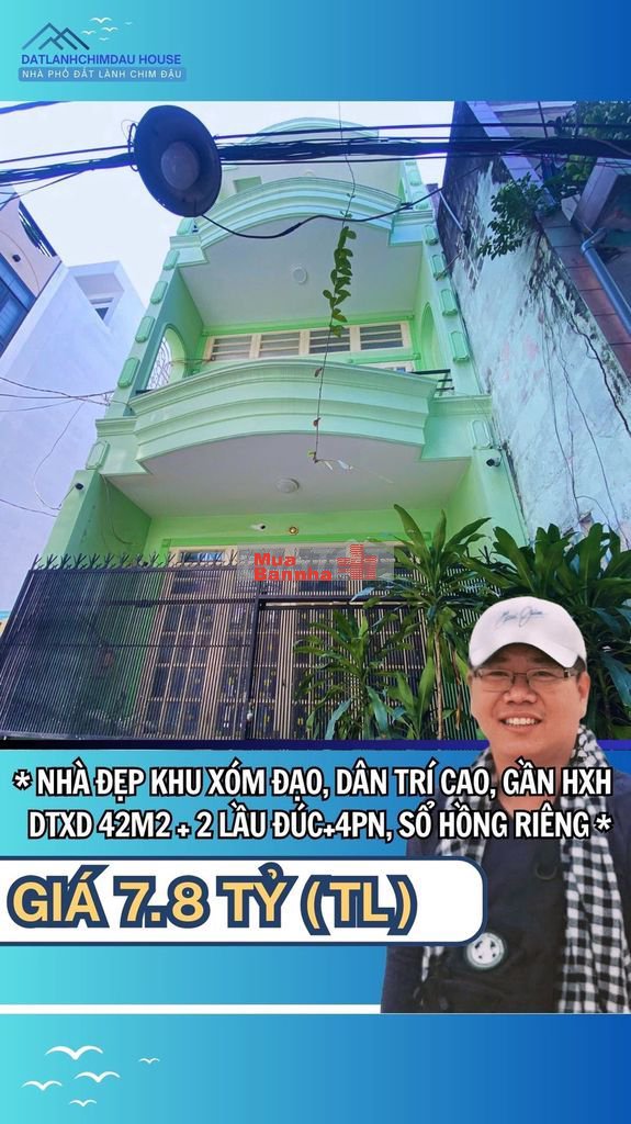 NHÀ ĐẸP GẦN SÂN BAY TSN, KHU DÂN TRÍ CAO, 2 LẦU ĐÚC+4PN, SHR CHUẨN.!