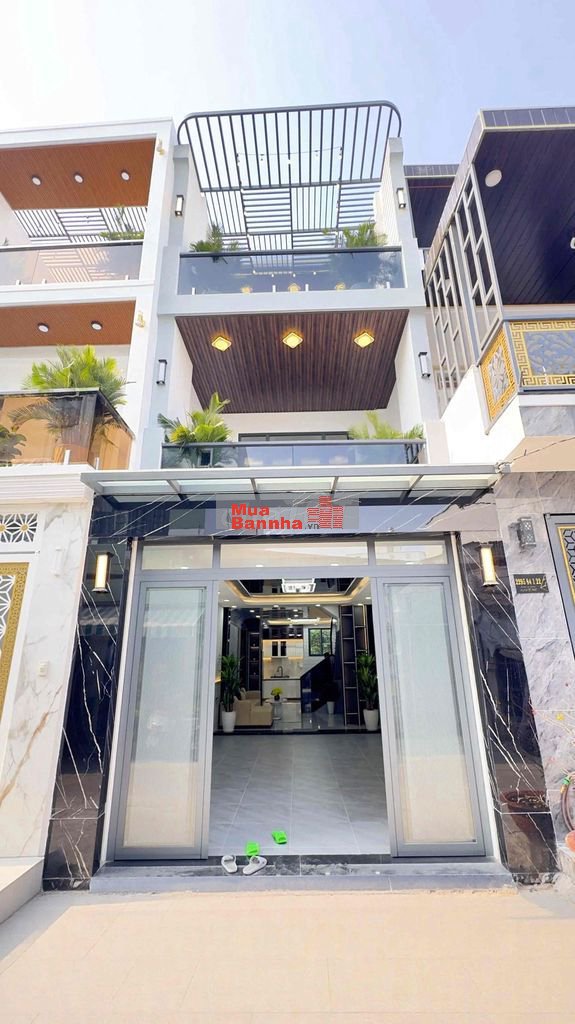 🌼 NHÀ PHỐ HIỆN ĐẠI MỚI ĐẸP + GARA ÔTÔ 🚗 _ ĐƯỜNG 6M 🛫 SỔ HỒNG RIÊNG