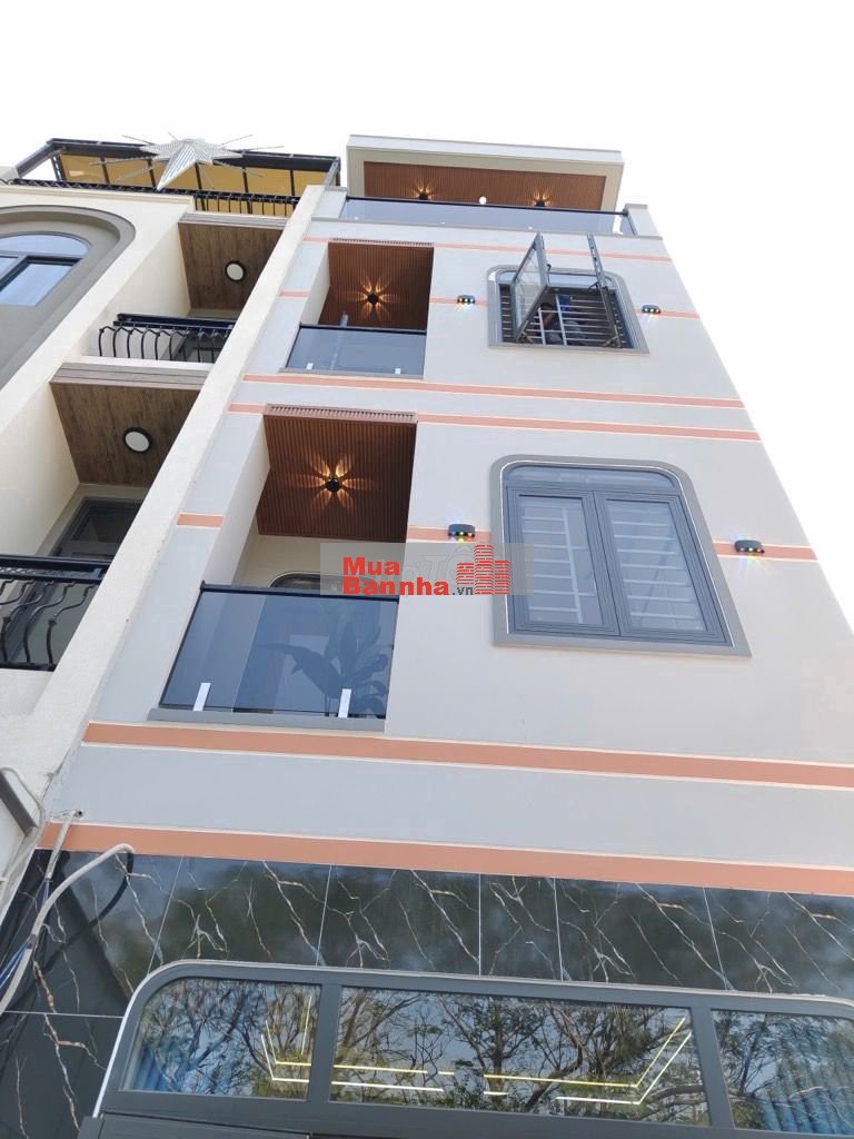 6ty15 nhà 4 tầng HXH 10m thẳng băng cách TL43 50m đối diện KCN Đồng An