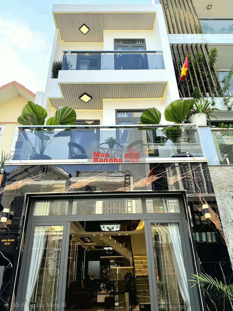 Gần Phú Mỹ Hưng Quận 7 4x15m 3 tầng 4pn xe hơi ngủ trong nhà 6.78tỷ