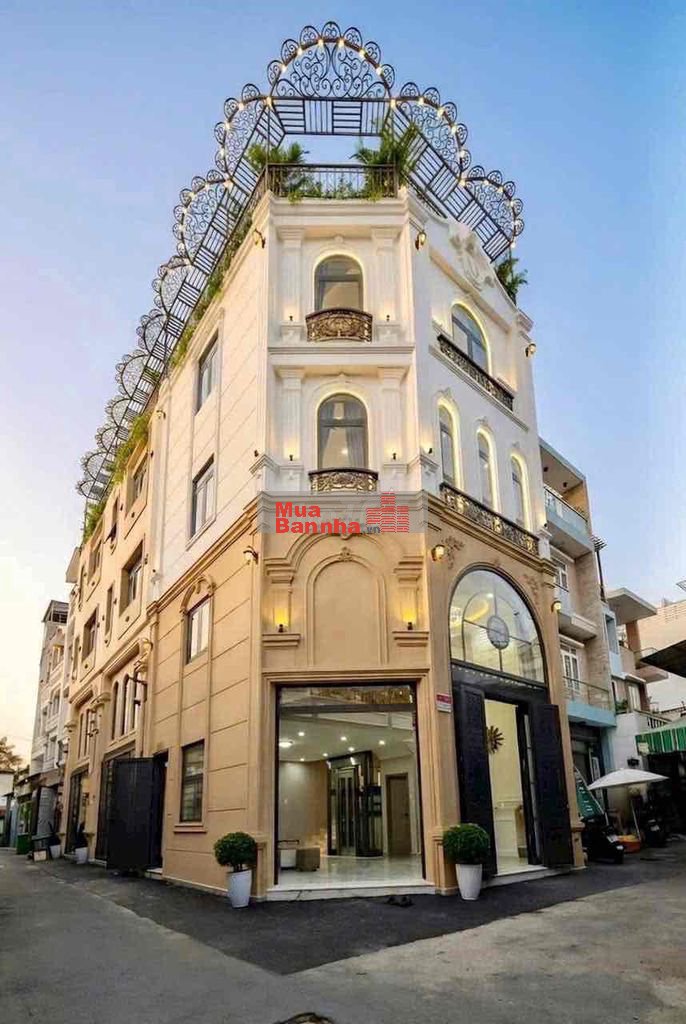 Nhà góc hẻm xe hơi có thang máy 3 lầu quang trung