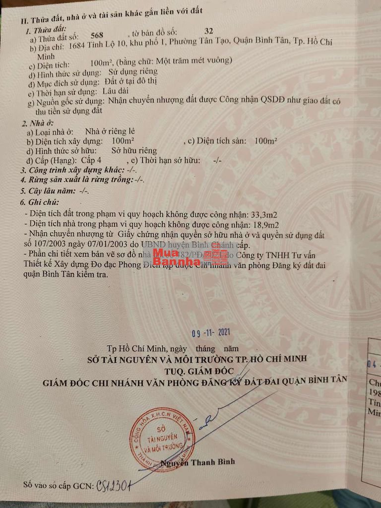 Nhà chính chủ mặt tiền tỉnh lộ 10 giá rẻ *** cần bán