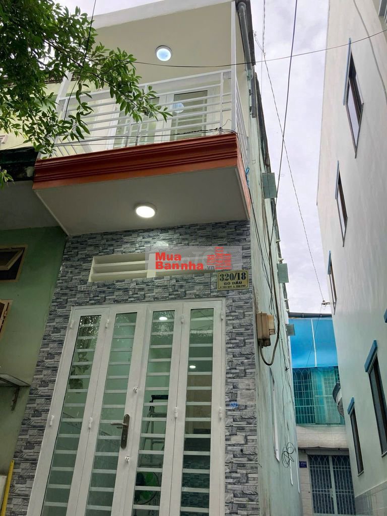 Nhà hẻm xe hơi 54m2, 2PN, đường Gò Dầu, phường Tân Sơn Nhì