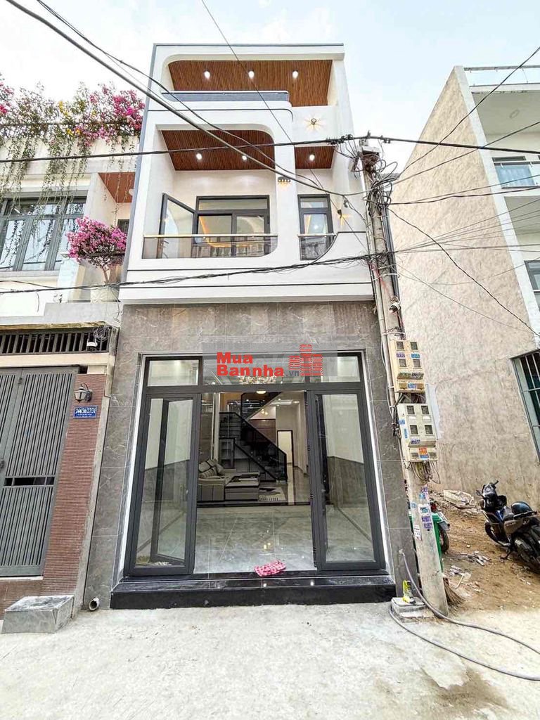 Bán nhà mới xây ( sổ Hoàn Công ) gần Cầu Đồng Nai